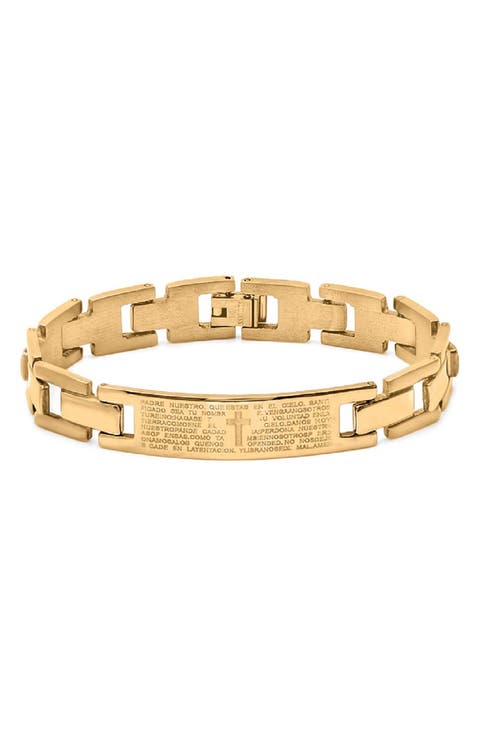 Men's 18k Gold Plated Link Bracelet