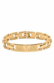 Men's 18k Gold Plated Link Bracelet