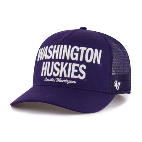 Men's '47 Purple Washington Huskies Contemporary Hitch Trucker Adjustable Hat