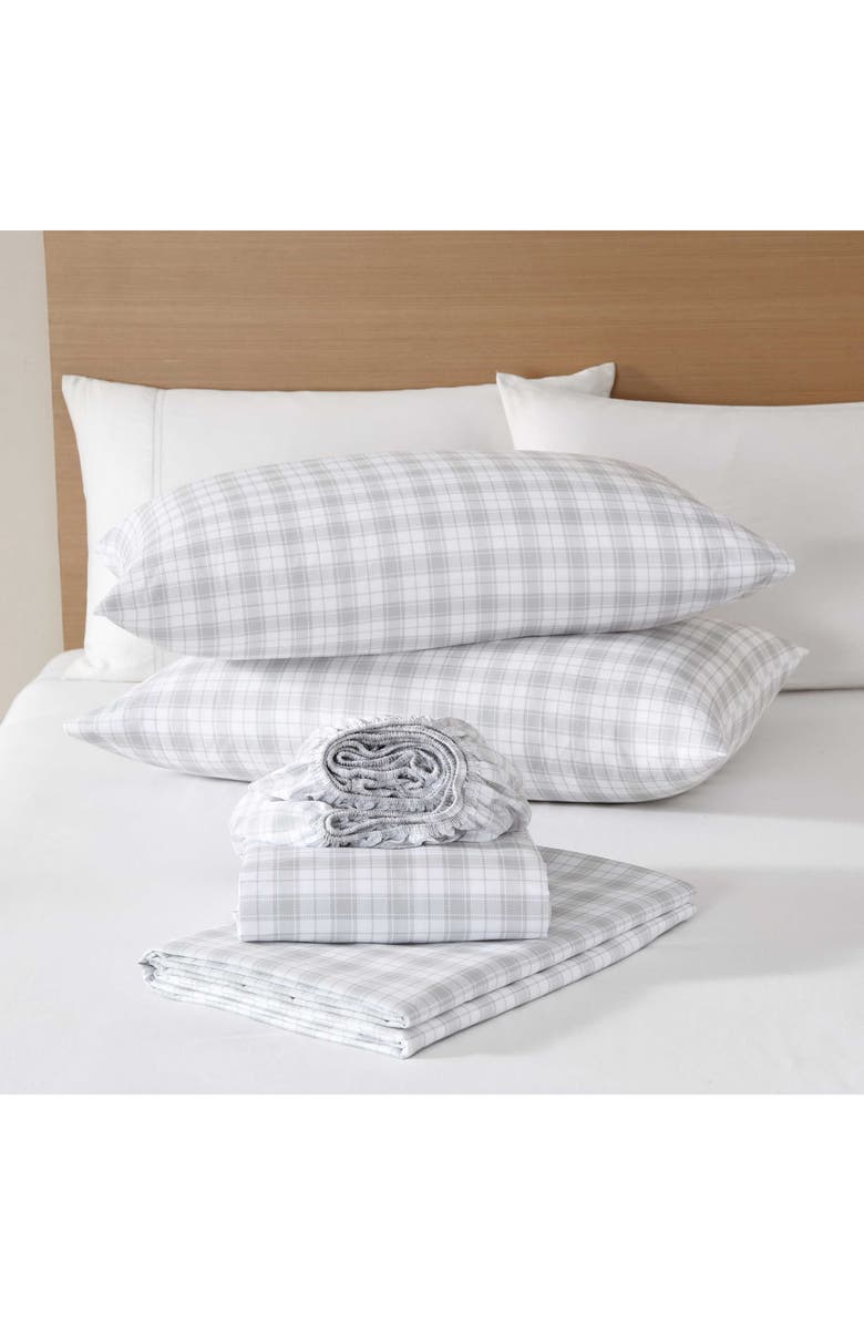 Eddie Bauer Buddy & Friends Microfiber Sheet Set, Alternate, color, Grey/White