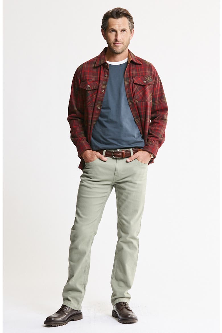 Brushed Bull Denim 5-Pocket Pants, Alternate, color, OLIVE