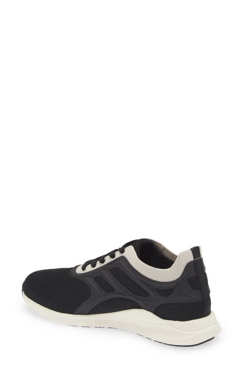 Naot Krypton Sneaker In Black/grey Knit