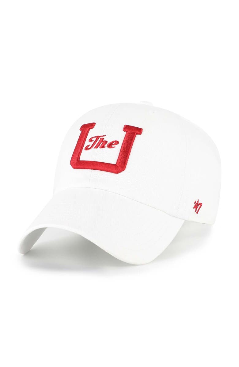 '47 Men's '47 White Utah Utes Vault Clean Up Adjustable Hat, Main, color, White