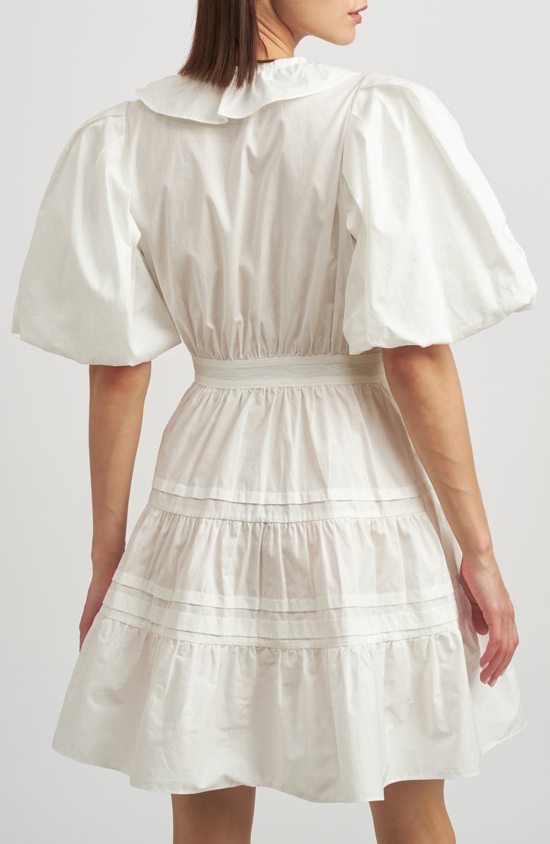 En Saison Lorena Ruffle Wrap Minidress, Alternate, color, 