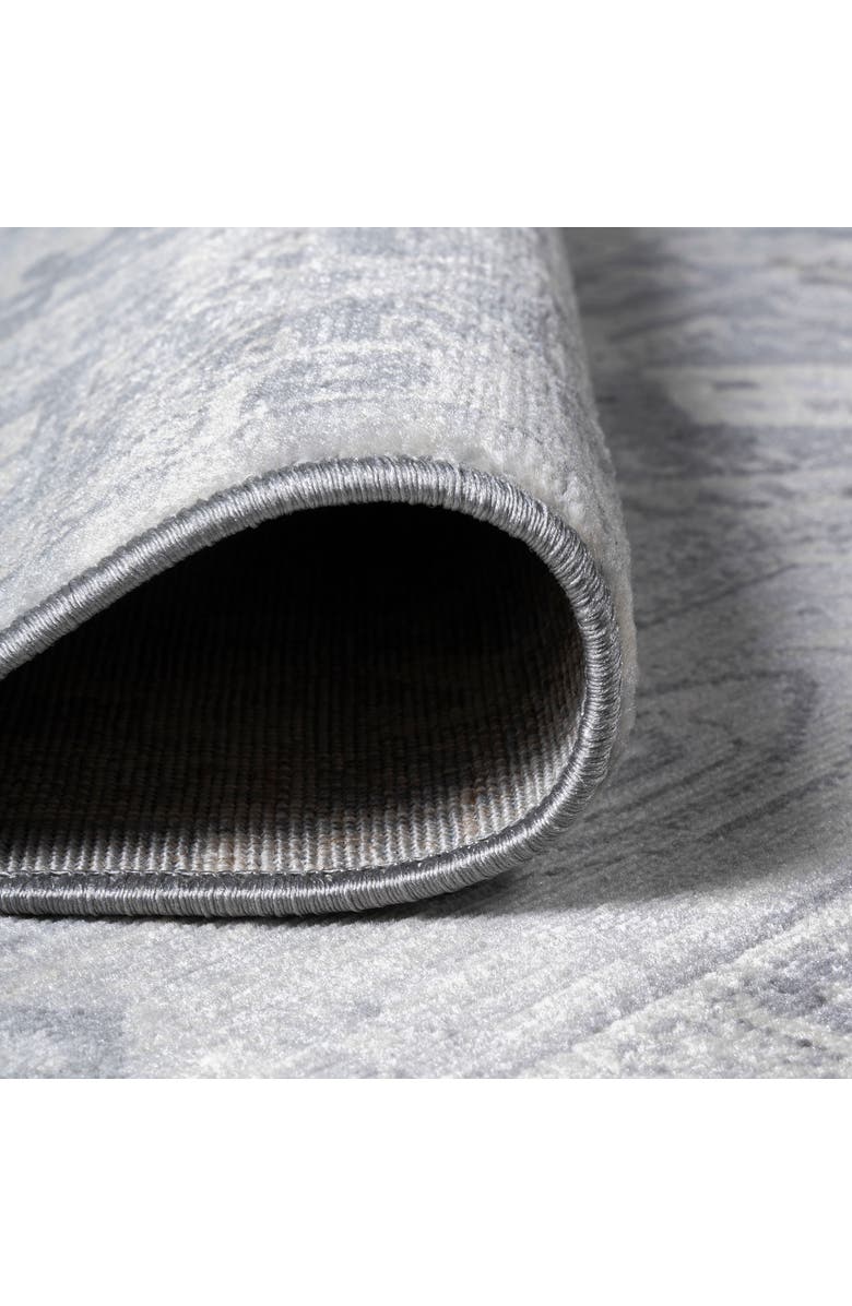 JONATHAN Y Modern Persian Vintage Medallion Area Rug, Alternate, color, Light Grey