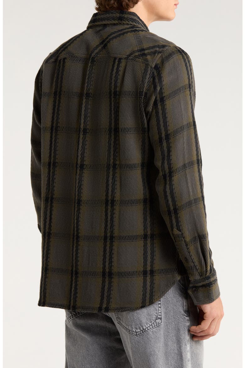 Plaid Cotton Twill Button-Up Shirt Jacket, Alternate, color, GRFFX