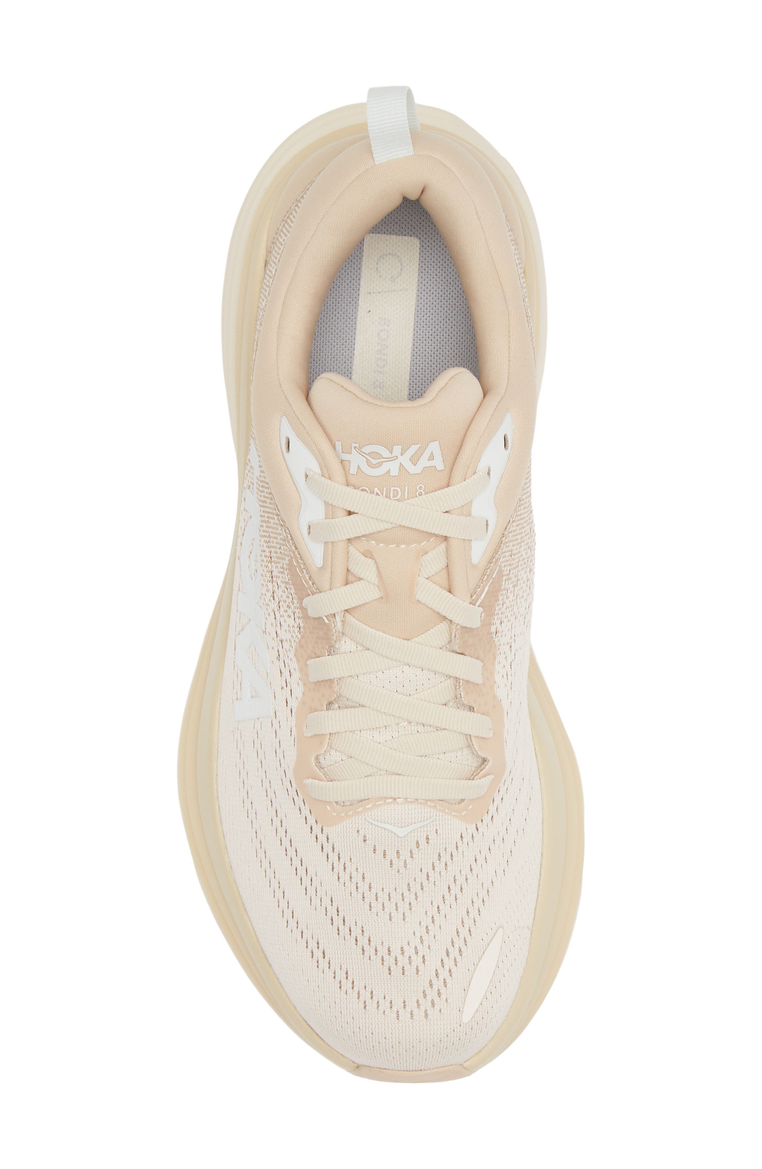 HOKA Bondi 8 Running Shoe, Alternate, color, Shifting Sand / Eggnog
