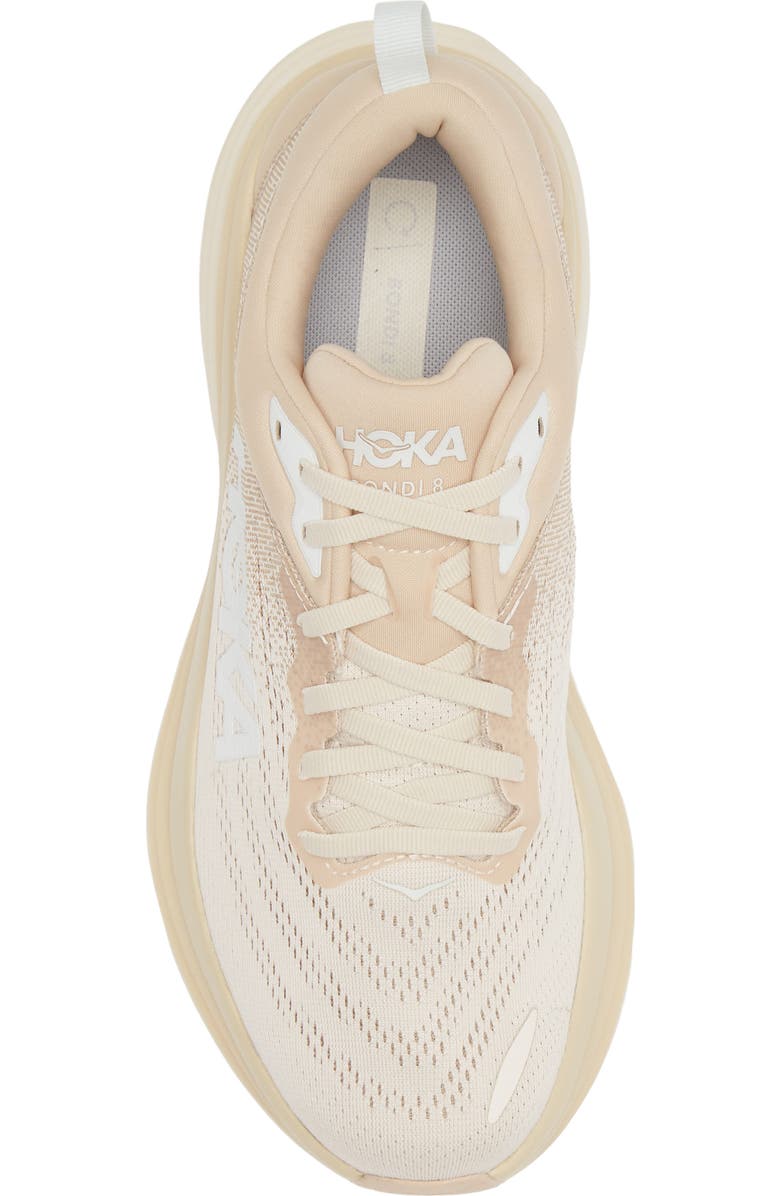 HOKA Bondi 8 Running Shoe, Alternate, color, Shifting Sand / Eggnog