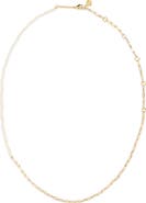 Kendra Scott Markie Half Chain & Freshwater Pearl Necklace