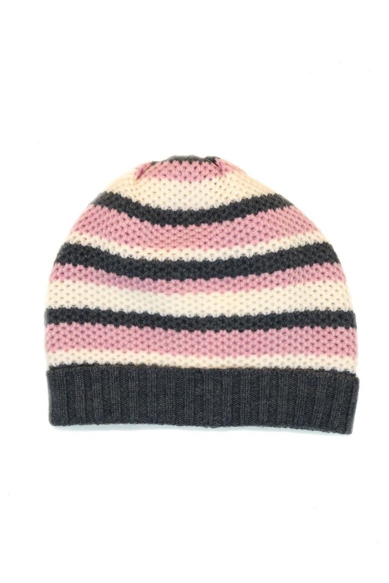 Merino chunky striped hat, Main, color, DARK GREY/PINK