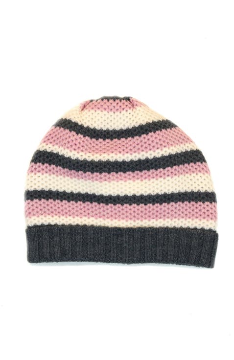Merino chunky striped hat