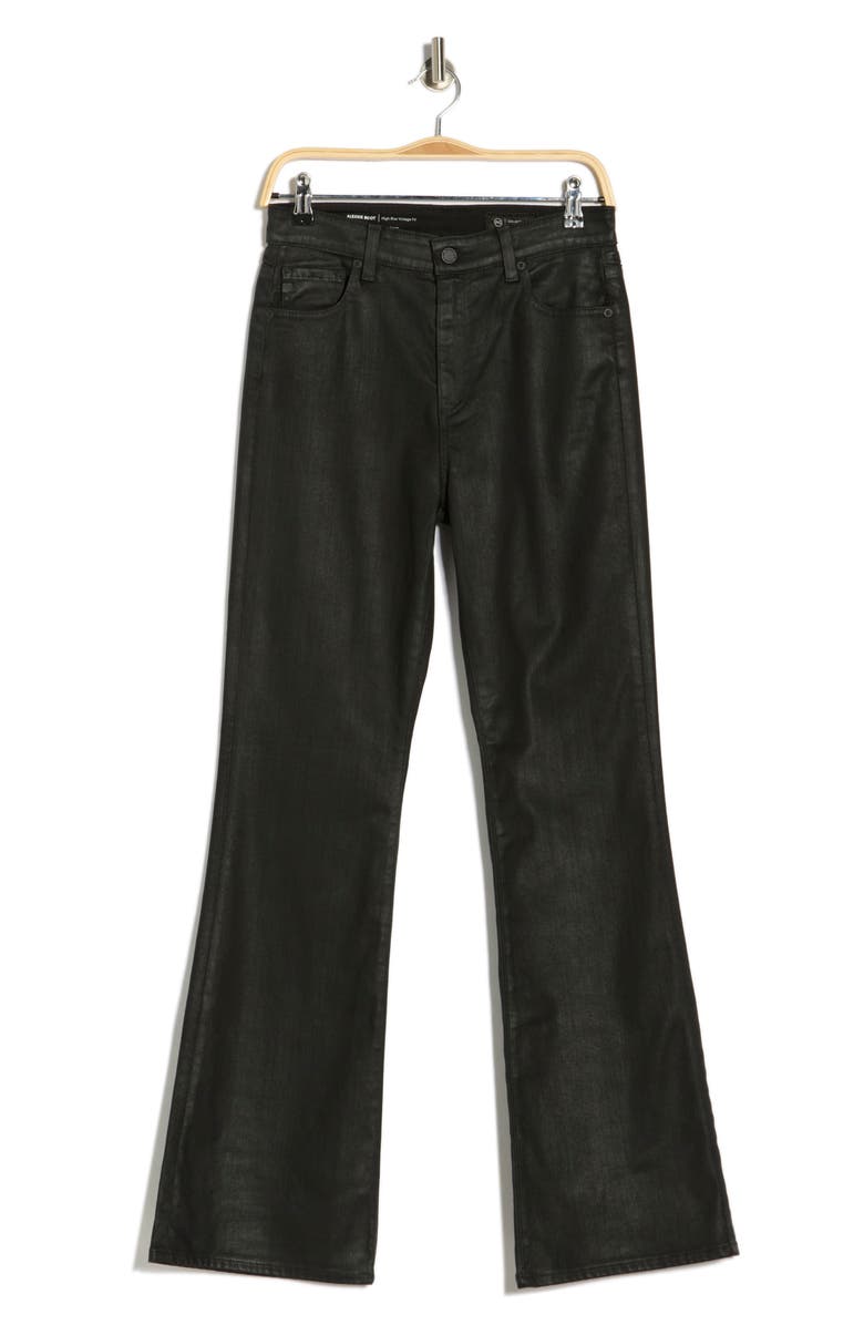 AG Alexxis Coated High Waist Bootcut Jeans, Main, color, Super Black