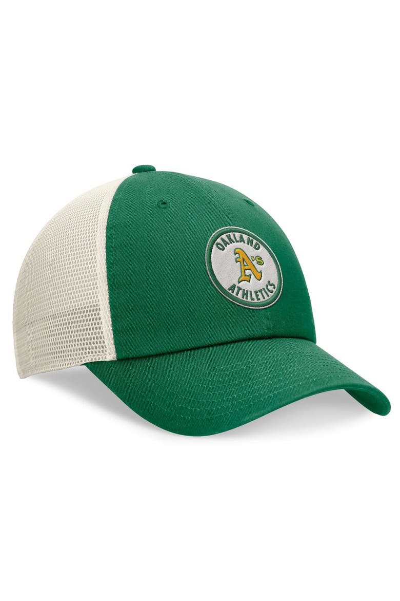 Men's Nike Green Oakland Athletics Cooperstown Collection Rewind Club Trucker Adjustable Hat, Alternate, color, Green