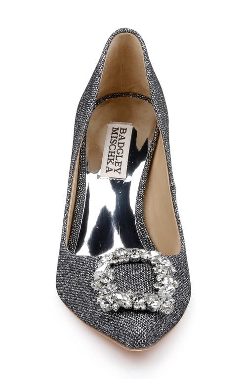 Badgley Mischka Collection Cher Crystal Embellished Pump In Gray