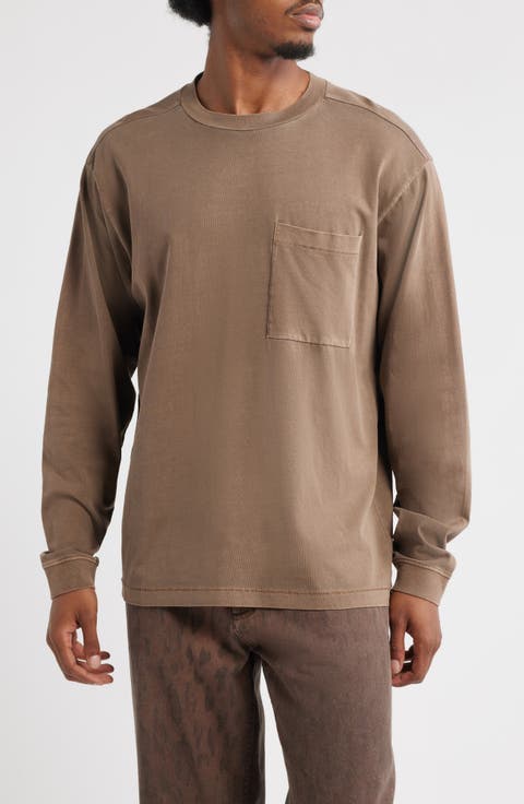 Oversize Long Sleeve Pocket T-Shirt