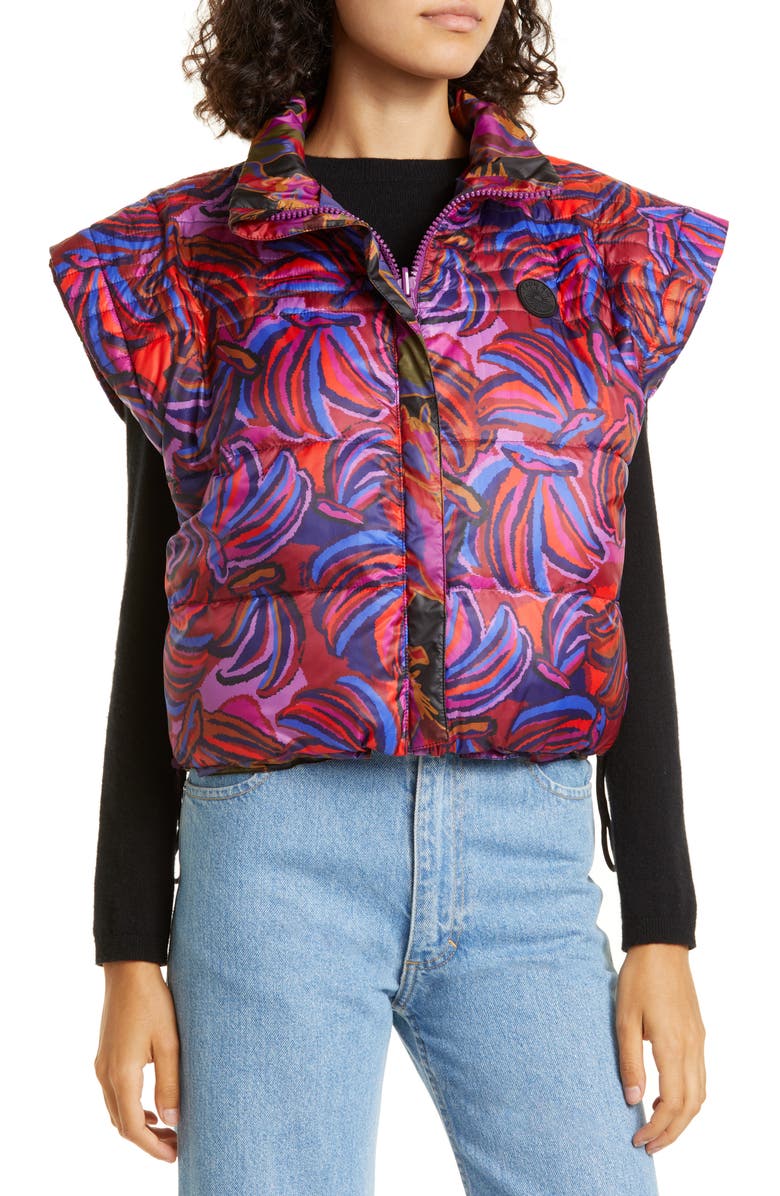 FARM Rio Wild Horses Reversible Mixed Media Jacket with Removable Hood & Sleeves, Alternate, color, 