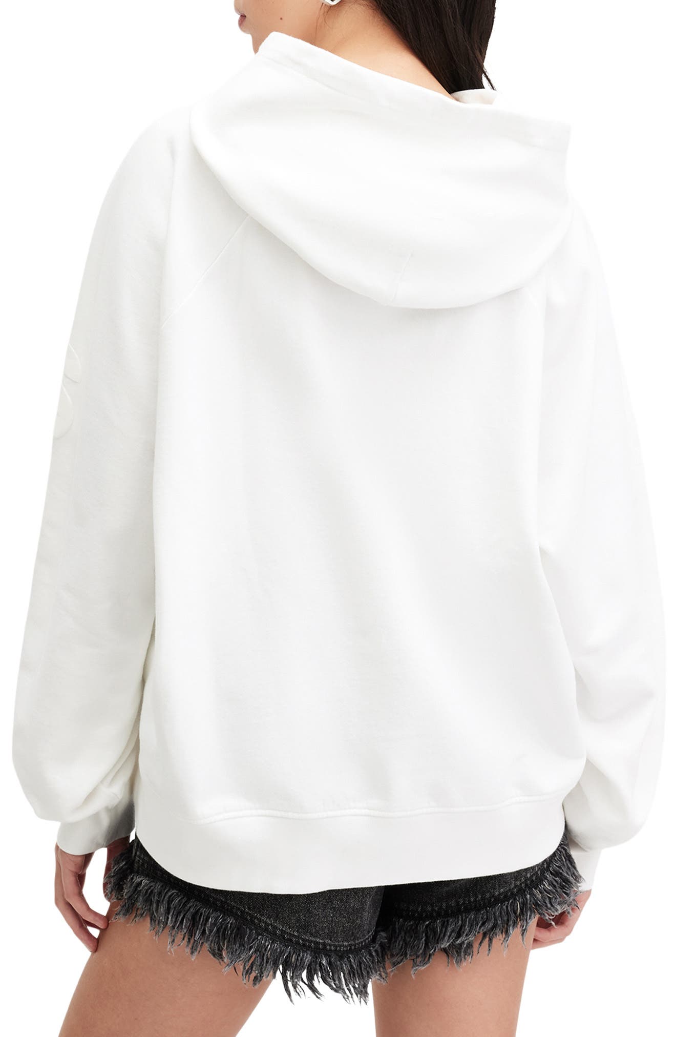 AllSaints Talon Biggy Oversize Logo Hoodie (Women) | Nordstrom