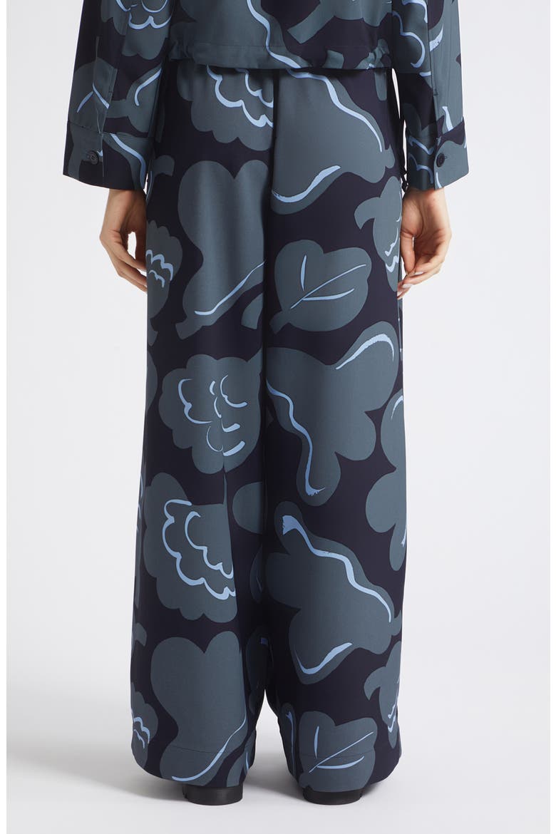 Polku Kukasta Kukkaan Wide Leg Pants, Alternate, color, GREY DARK BLUE LIGHT BLUE