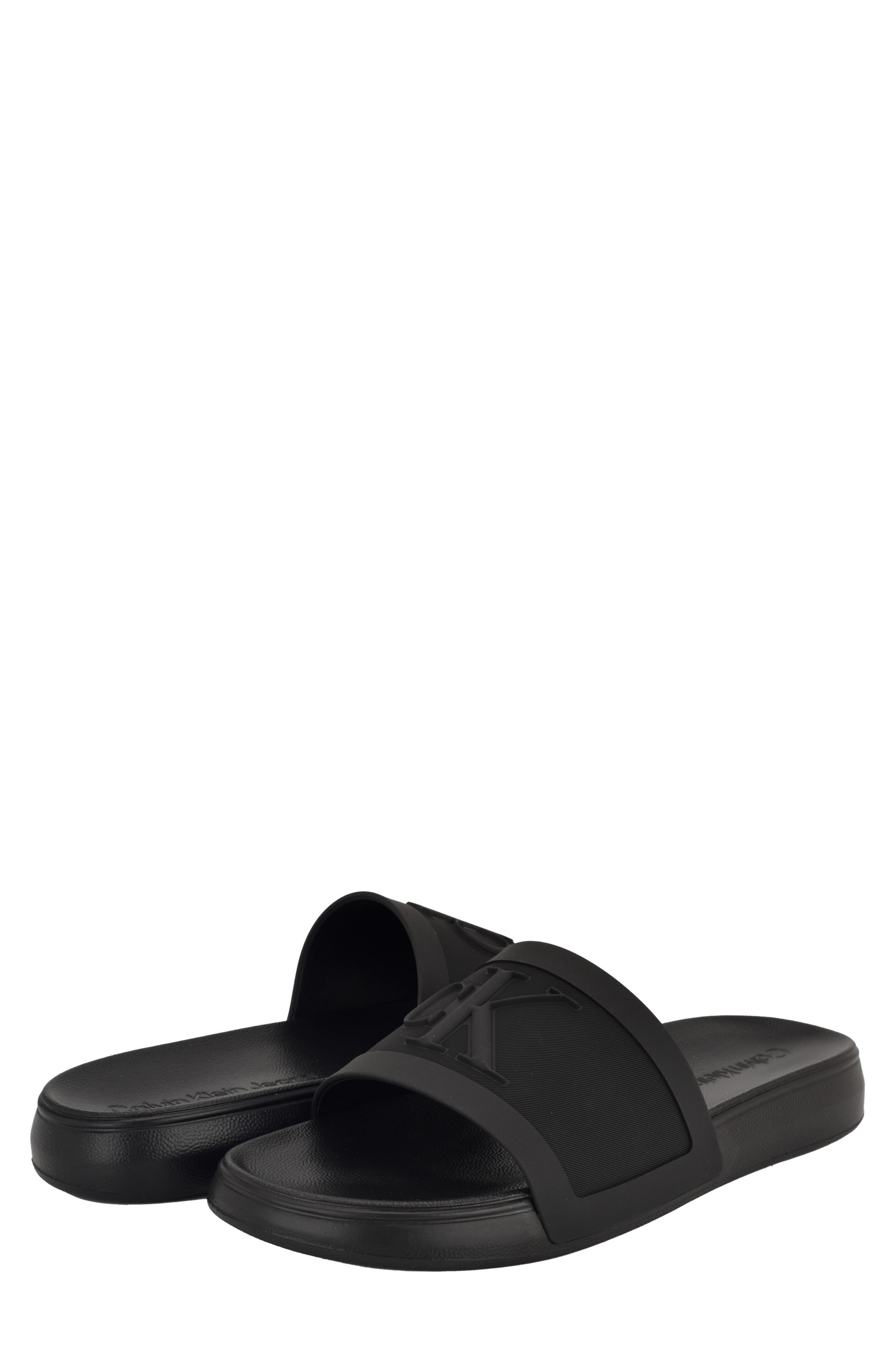 Calvin Klein Linderz Slide Sandal, Alternate, color, 