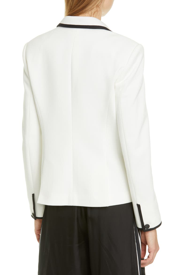 Nancie Cotton Blend Piqué Blazer, Alternate, color, MAML