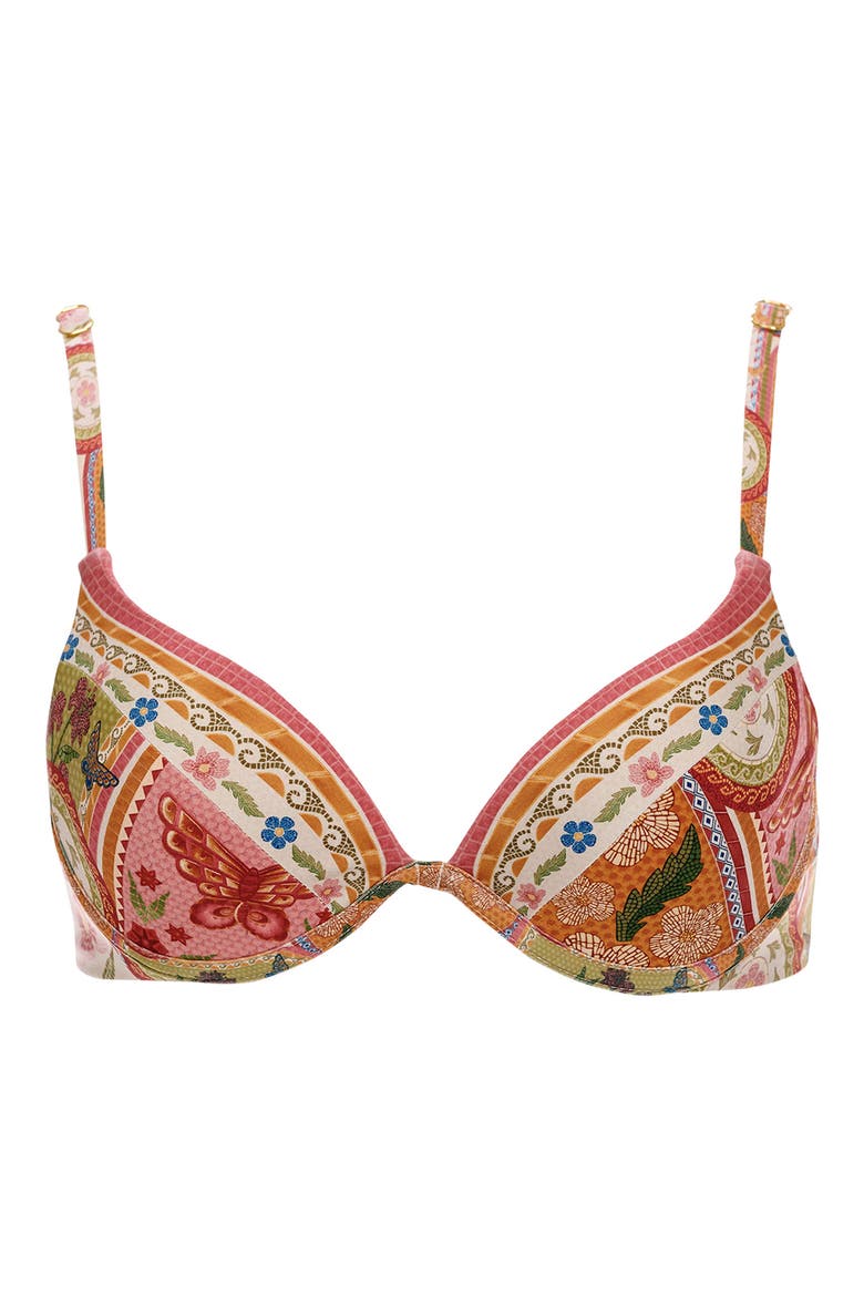 Candelaria Fiore Underwire Bikini Top, Alternate, color, RED