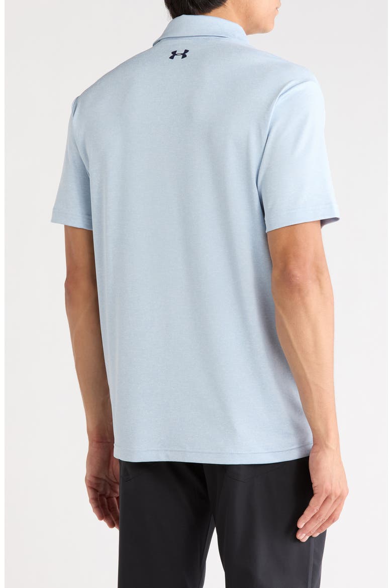 Playoff 2.0 Heather Performance Polo, Alternate, color, 453 BLUE CALM