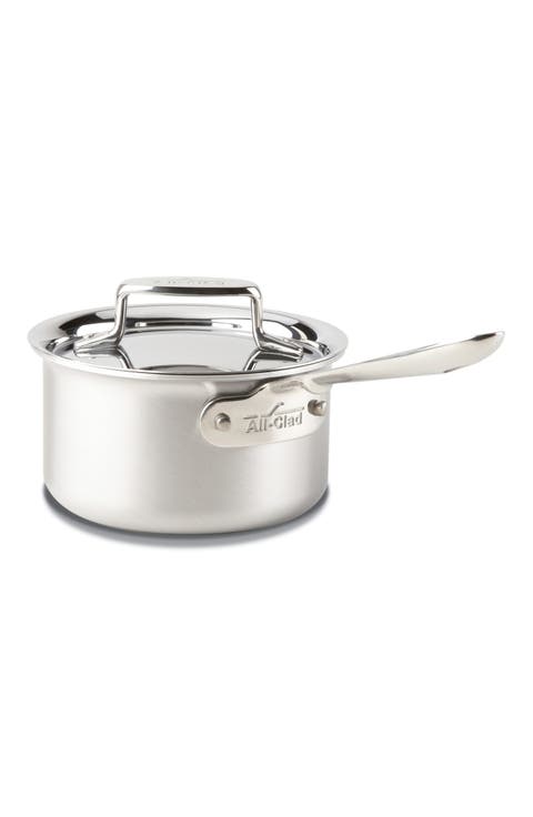 D5 Stainless Brushed 5-Ply Bonded 1.5-Quart Sauce Pan with Lid