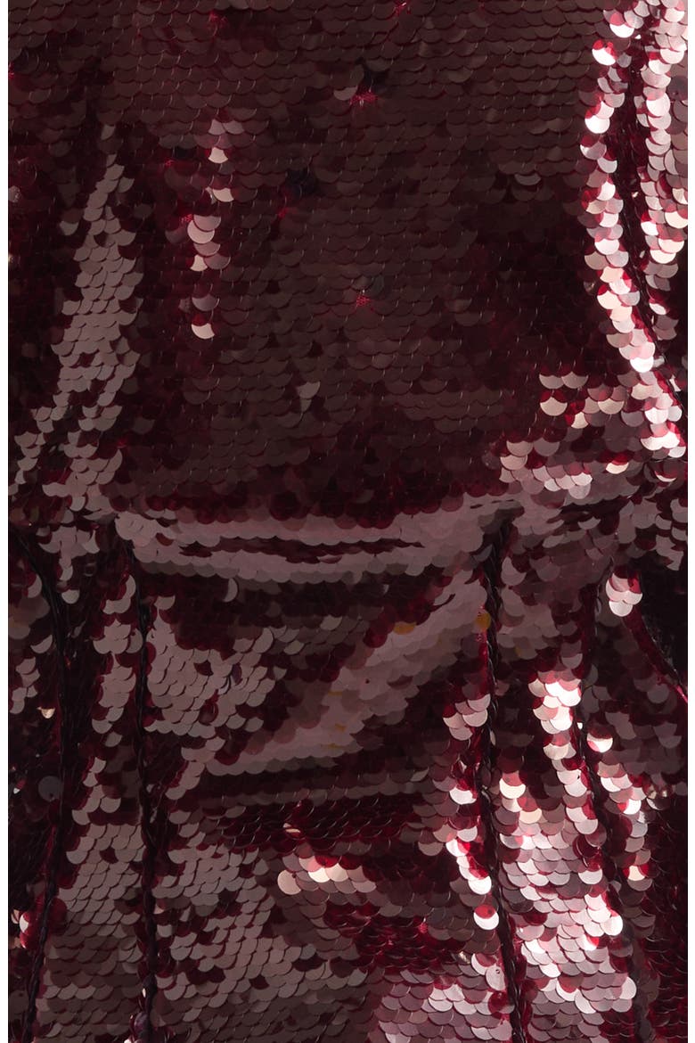 Sequin Button Down Shirt, Alternate, color, OXBLOOD