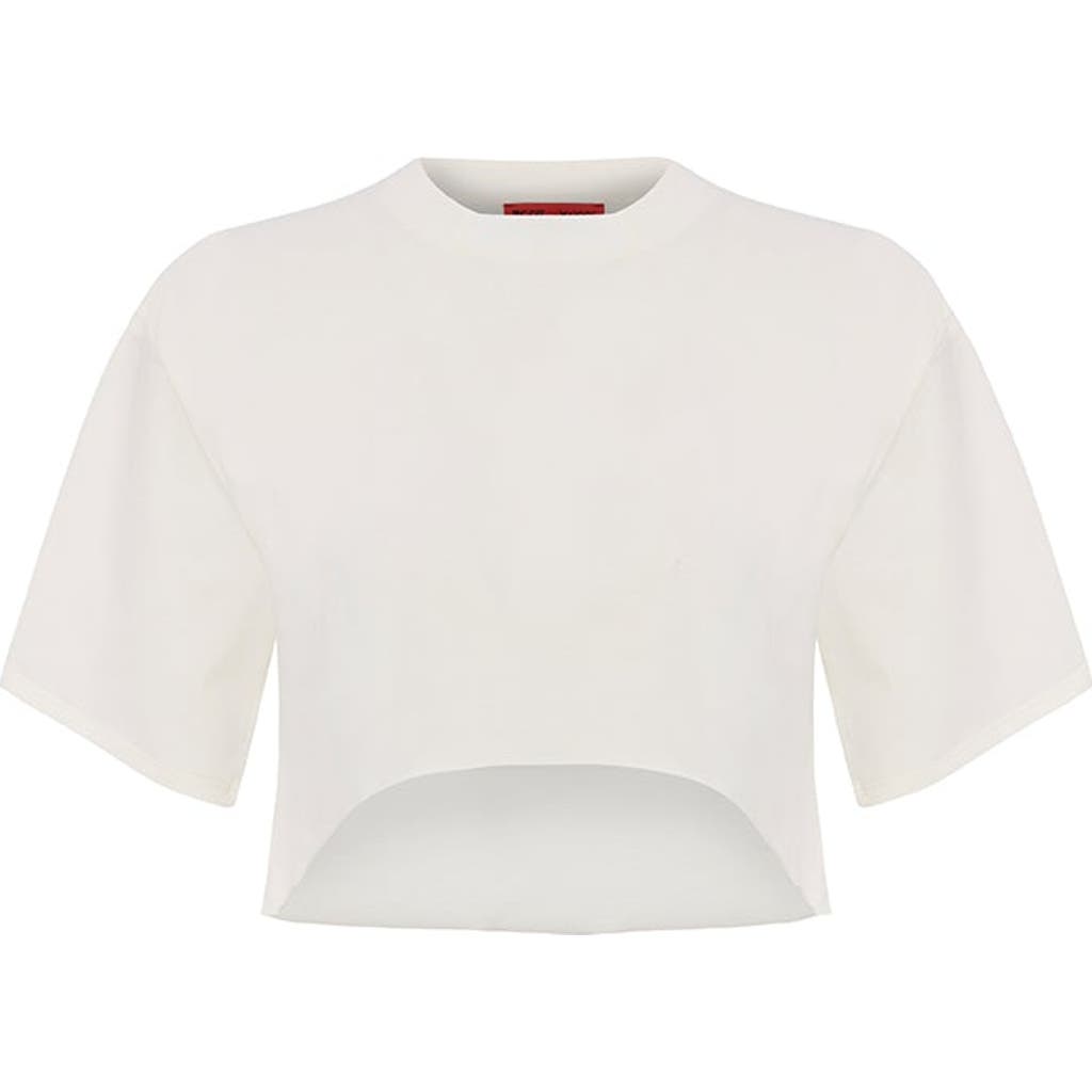 Pcfg Pure Cotton Oversized Crop Top In White
