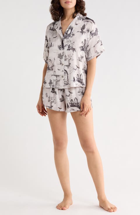 Ozzy Halloween Satin Short Pajamas
