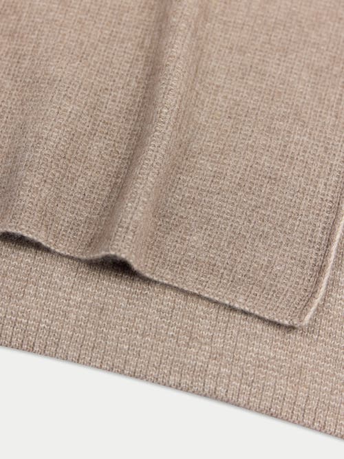 Gobi Cashmere Waffle Knit Cashmere Scarf In Brown