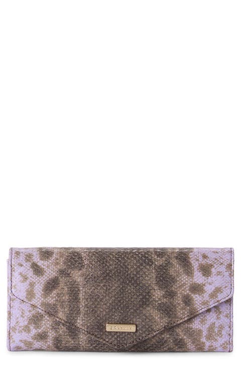 Veronica Croc Embossed Leather Wallet
