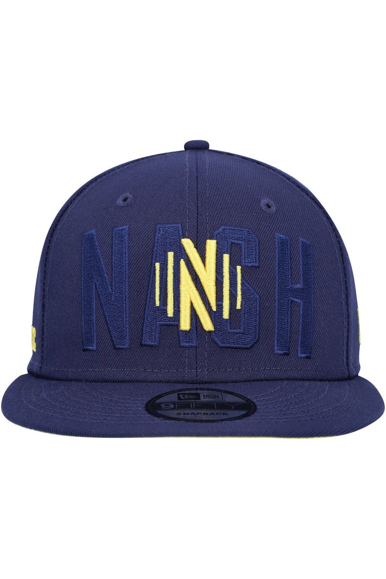 Men's New Era Navy Nashville SC Kick Off 9FIFTY Snapback Hat, Alternate, color, Navy