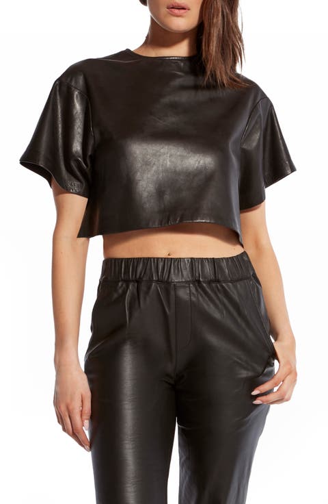 Beck Upcycled Leather Tee