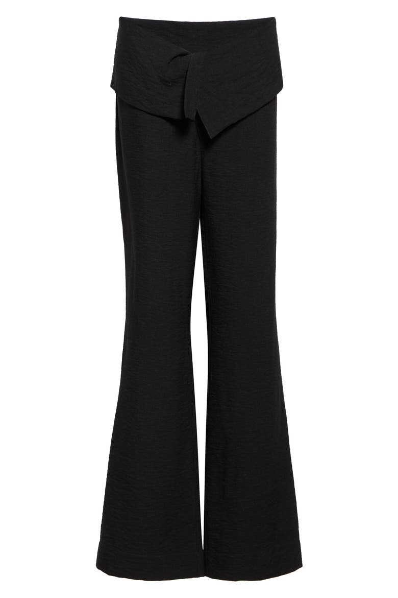 Blake Fold Over Pants, Alternate, color, BLACK