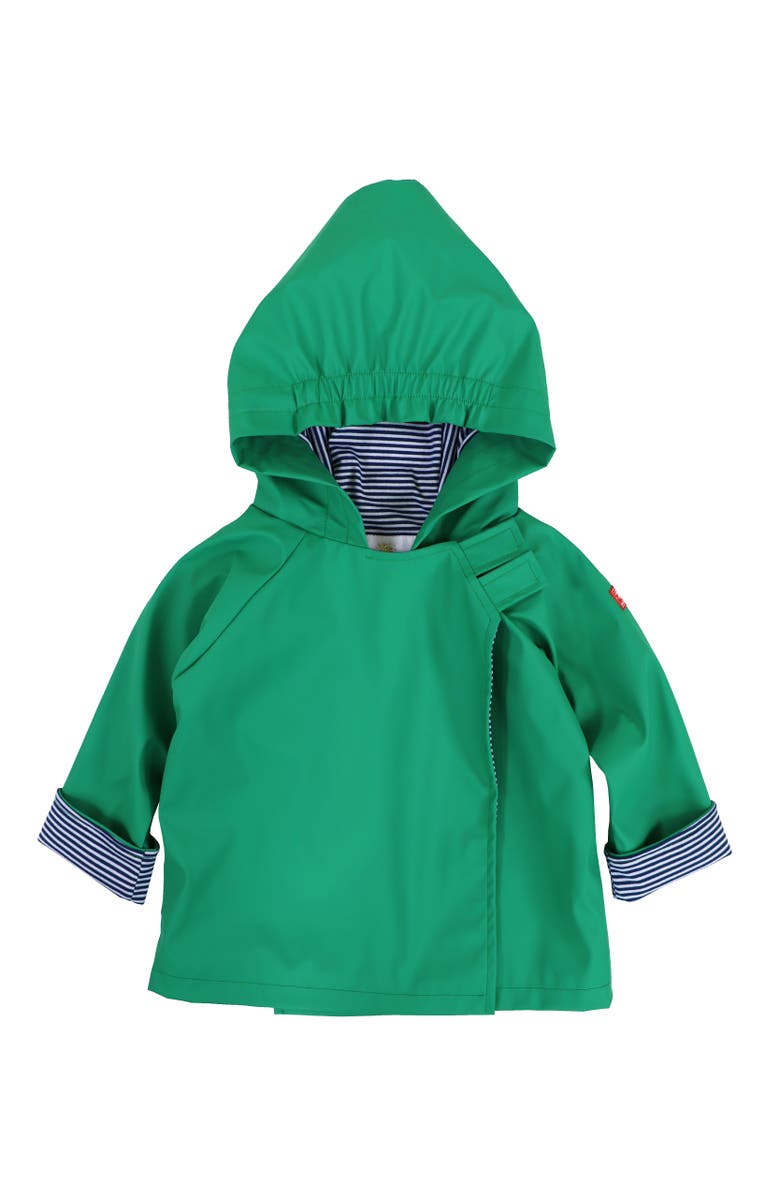 Widgeon Comfortable Hooded Favorite Rain Jacket, Main, color, Golf Green