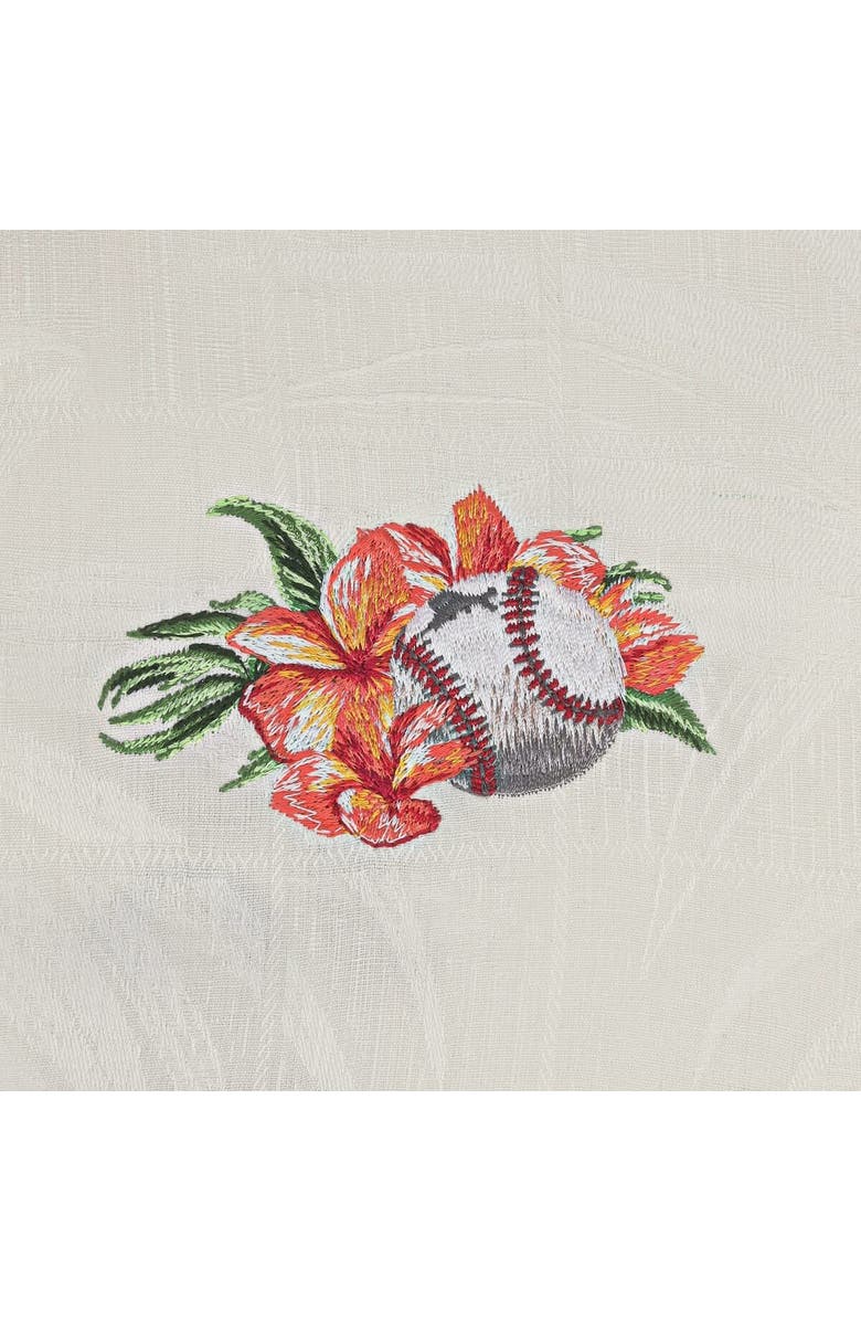 Tommy Bahama Men's Tommy Bahama  White Pittsburgh Pirates Grand Slam Bay Camp Button-Up Shirt, Alternate, color, White