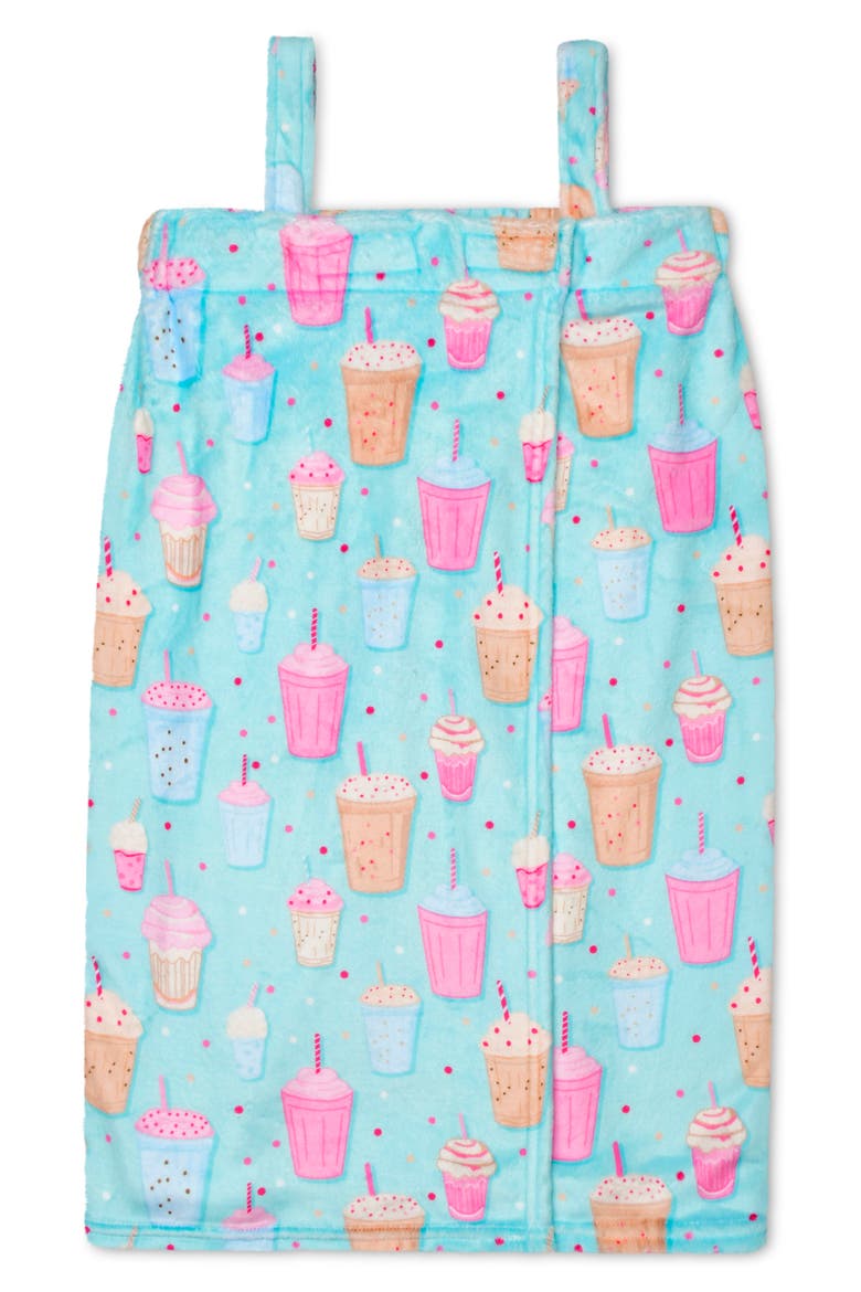 Kids' Milkshake Spa Wrap, Main, color, TURQUOISE MULTI
