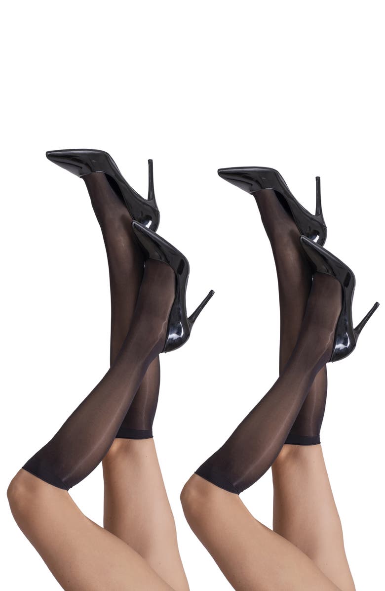 LECHERY<sup>®</sup> 2-Pack Lustrous Silky Sheer Knee-High Socks, Alternate, color, 