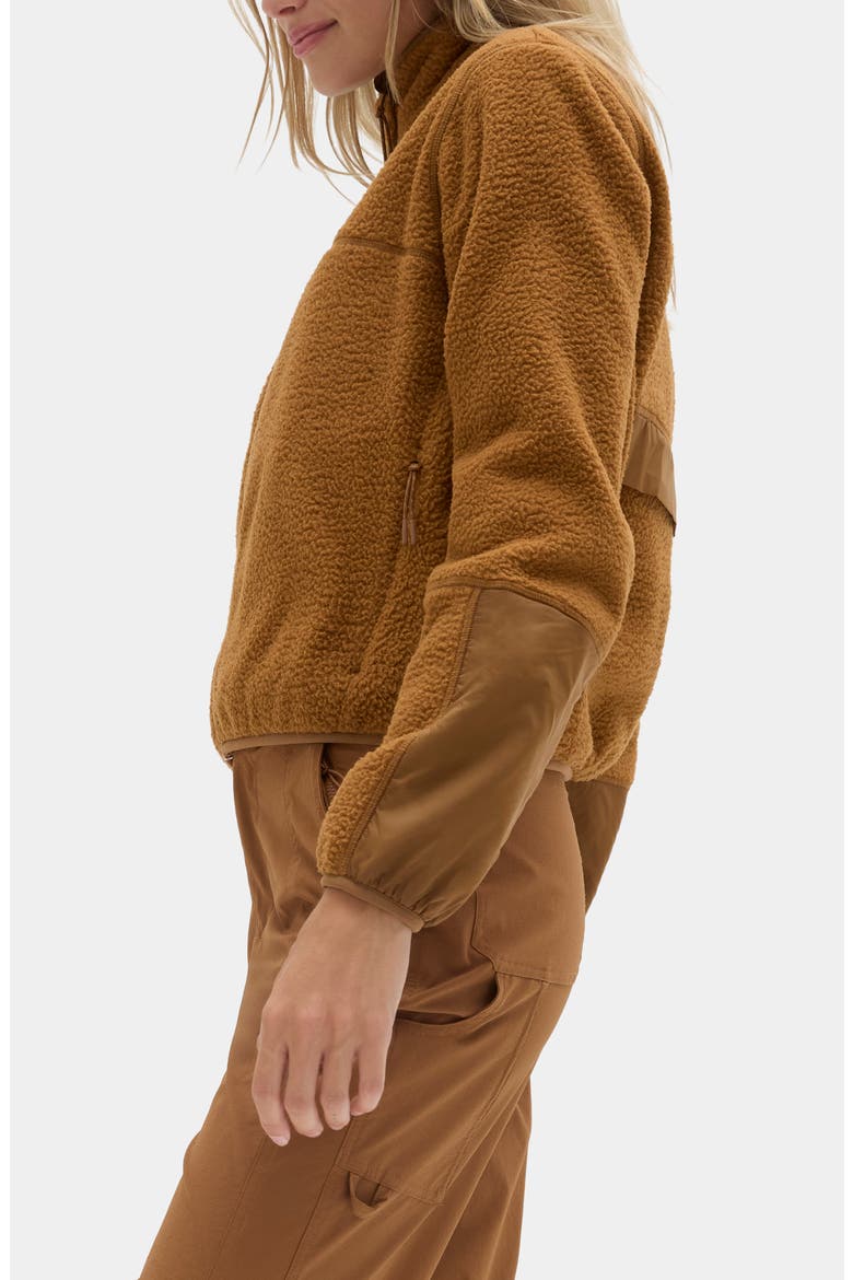 Chapelle Water Repellent Fleece Jacket, Alternate, color, NUTHATCH