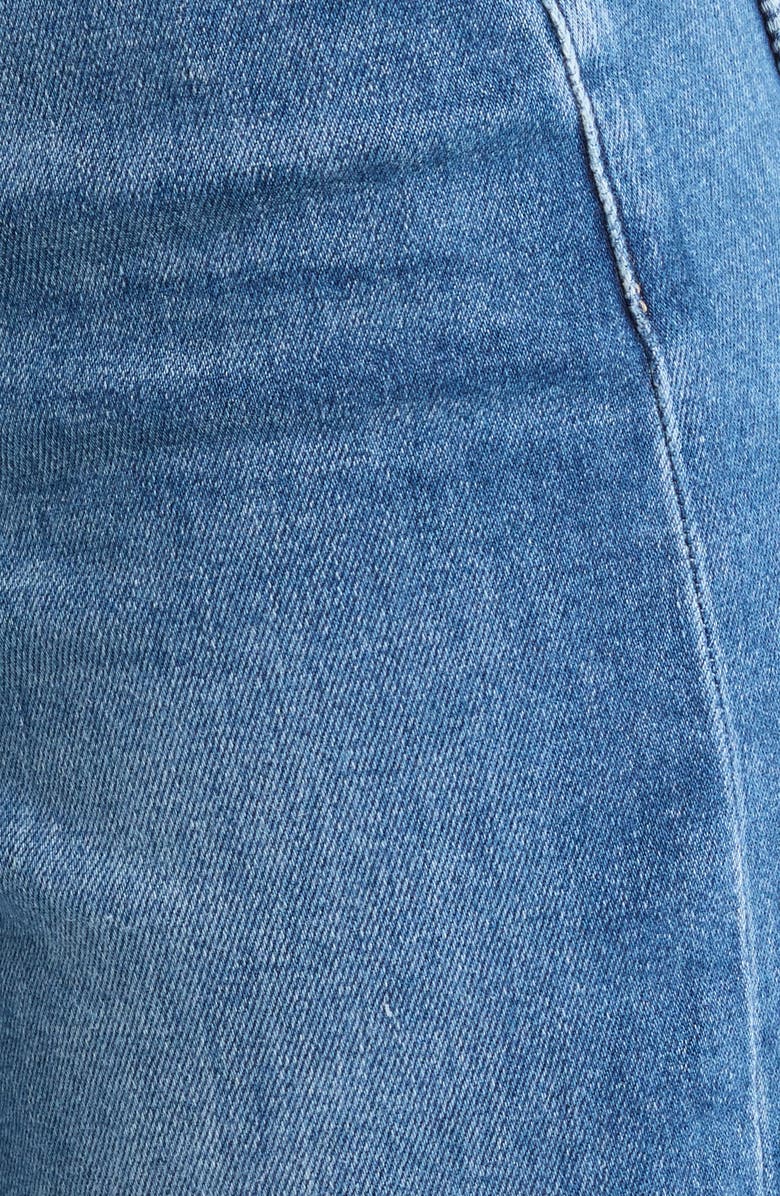 PAIGE Anessa Raw Hem Wide Leg Jeans, Alternate, color, Monaco Mist