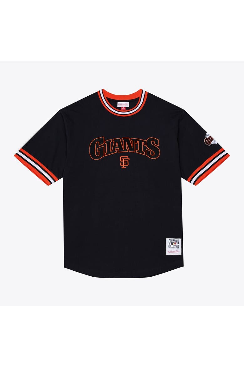 Men's Mitchell & Ness  Black San Francisco Giants Wild Pitch Ringer T-Shirt, Main, color, Black