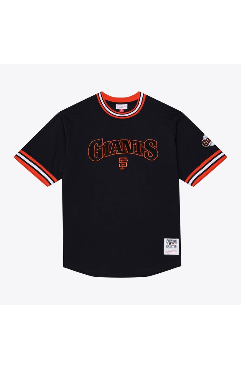 Mitchell & Ness Men's Mitchell & Ness Black San Francisco Giants Wild Pitch Ringer T-Shirt, Main, color, Black