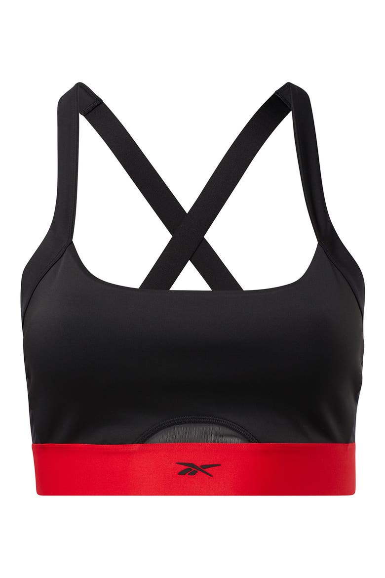 Reebok x Cardi B Bralette, Alternate, color, BLACK