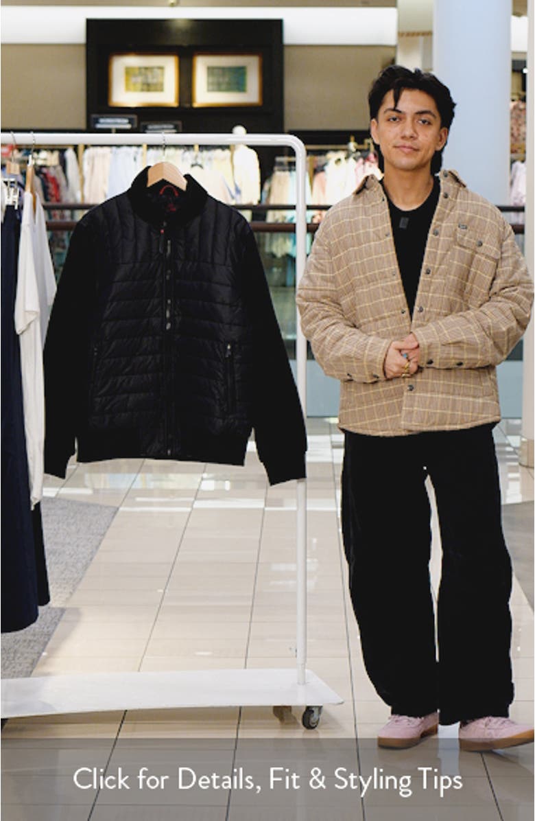 Water Repellent Quilted Bomber Jacket, sales video thumbnail