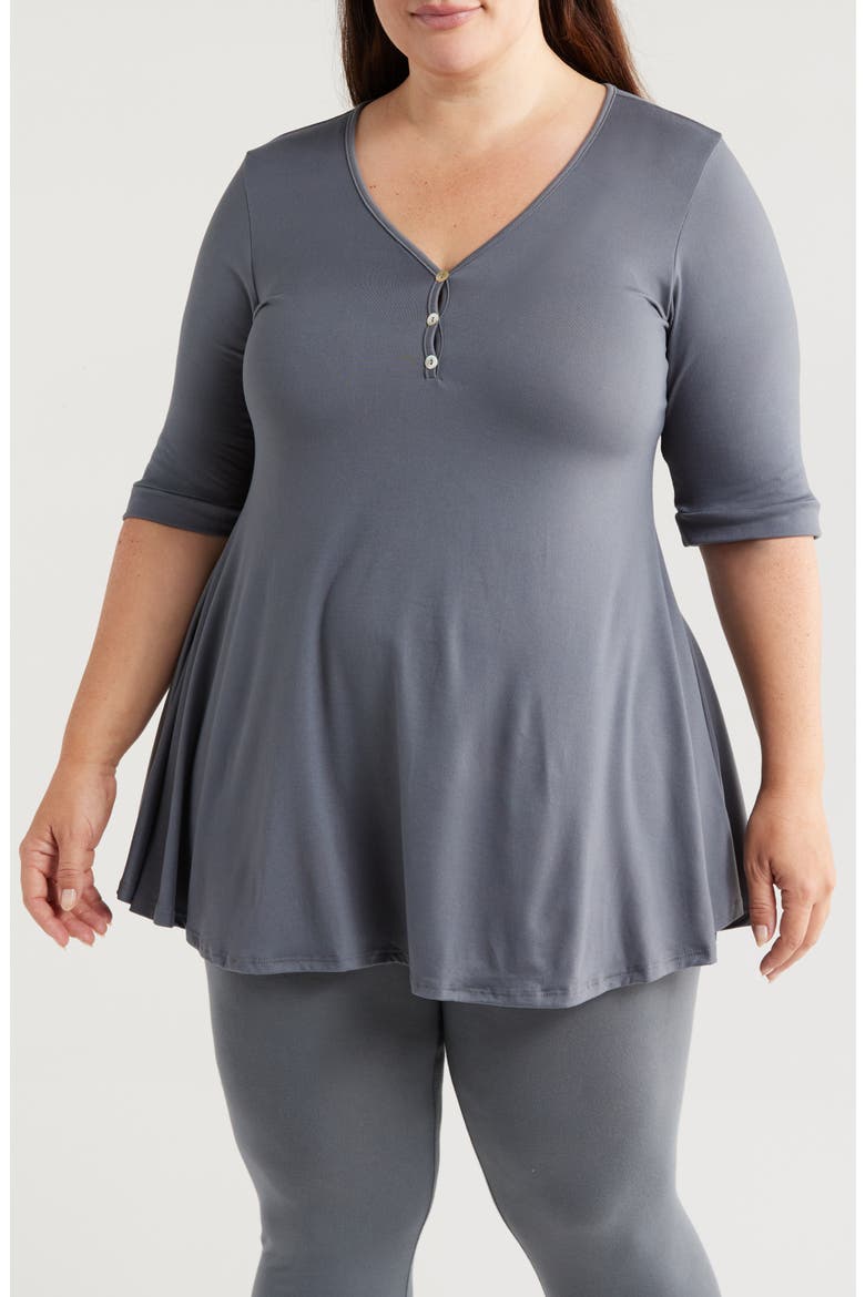 Three-Button Tunic, Main, color, CHARCOAL