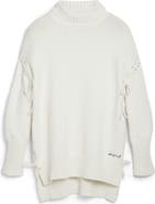 Desigual Laced Sleeve Turtleneck Sweater