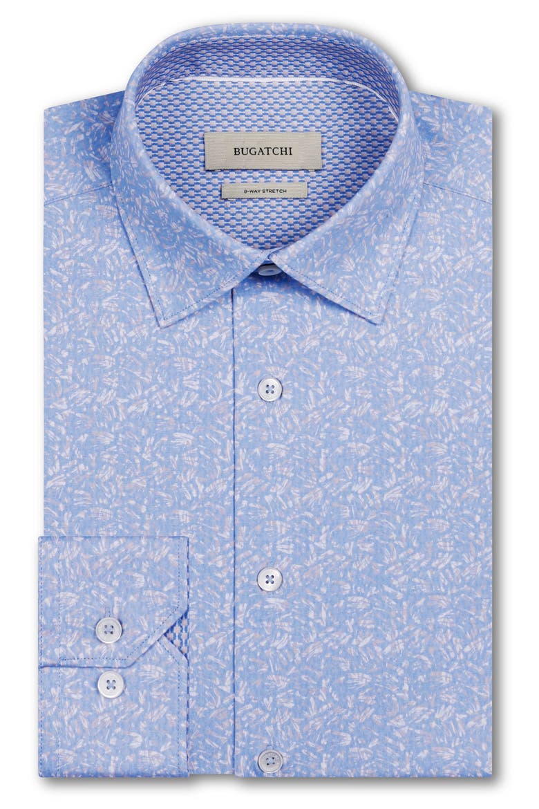 Jimmy OoohCotton® Abstract Print Button-Up Shirt, Alternate, color, AIR BLUE