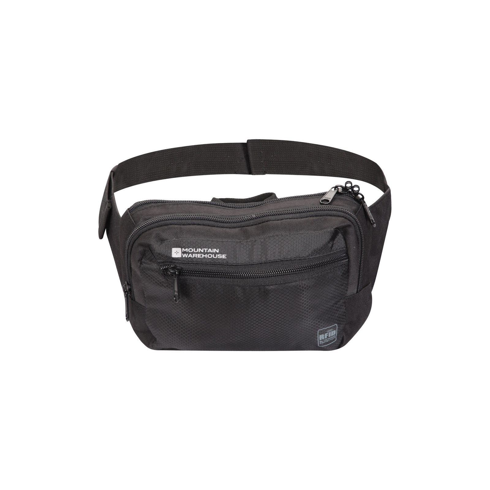 Travel Rfid Blocking Bum Bag, Main, color, Black