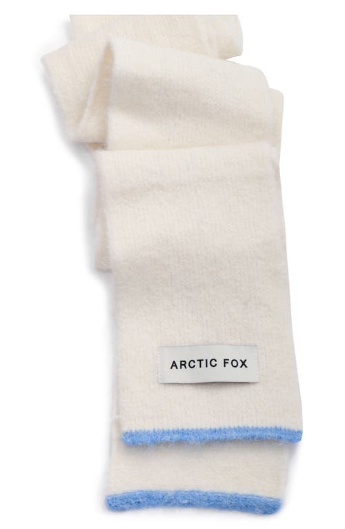 Arctic Fox & Co. Arctic Fox & Co The Alpaca Blend Skinny Scarf In White
